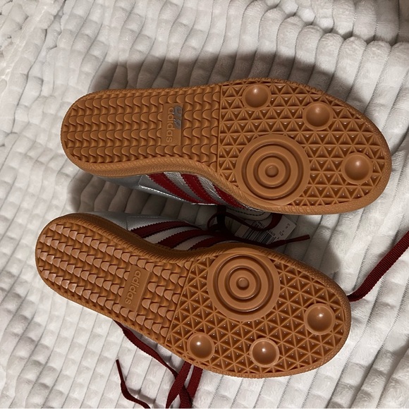 Adidas Samba LT Silver Metallic Red Gum JH5707 Women’s Sneakers Size 6 - Picture 7 of 8